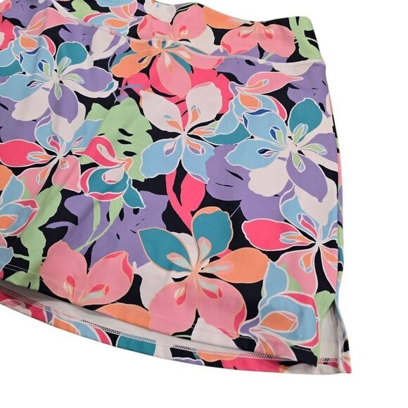 Boston Proper B-Active Bright Abstract Print Skort Women's Medium Stretch - Picture 3 of 8